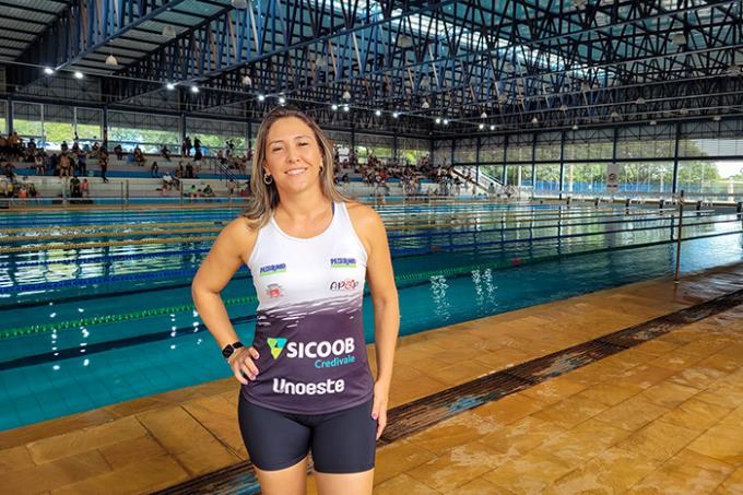 Micheline Cardoso Pereira, técnica de natação paralímpica da Apop